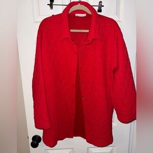 See and Be Seen Women's Red Quilted Jacket